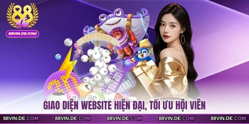 Giao diện website hiện đại, tối ưu hội viên